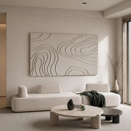Contour Essence – Minimalist Textured Wall Art