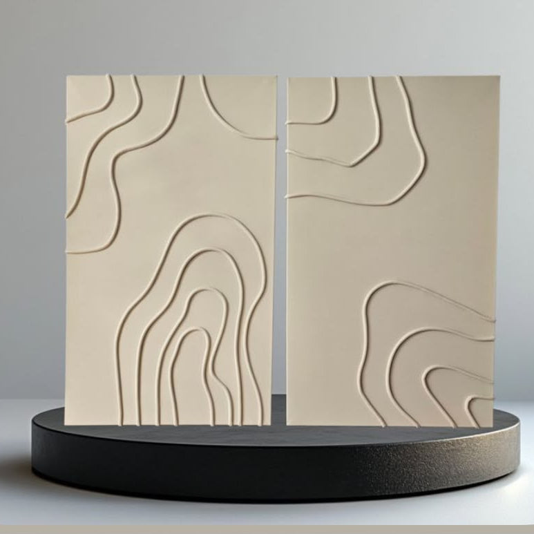Harmony Flow – 2-Piece Textured Wall Art Set