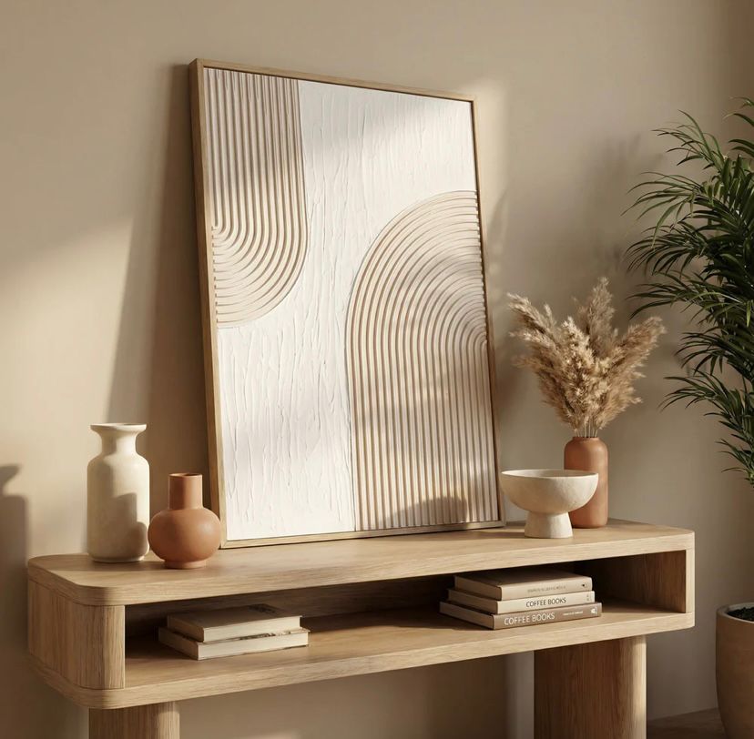 Arc Form – Handmade Textured Wall Art