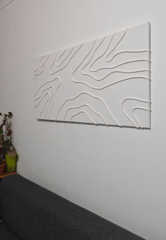 Ivory Flow – Textured Wall Art