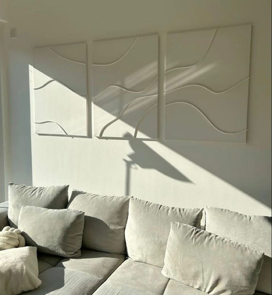 Flow Harmony – 3-Piece Minimalist Wall Art Set