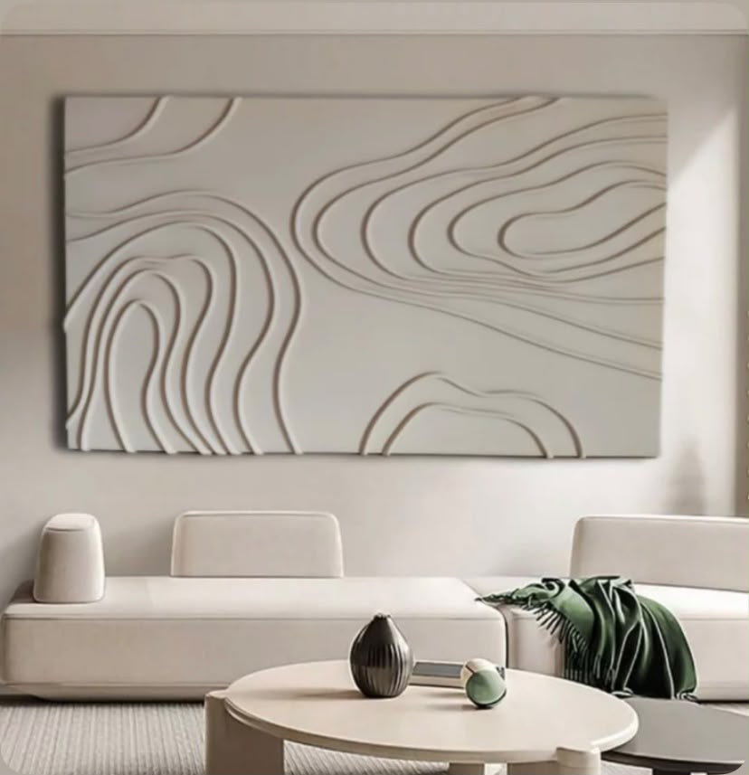 Contour Essence – Minimalist Textured Wall Art