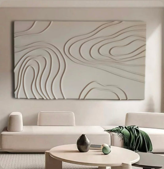 Contour Essence – Minimalist Textured Wall Art