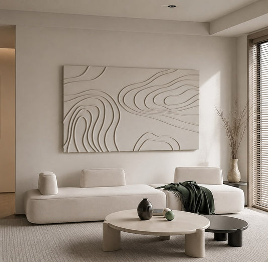 Contour Essence – Minimalist Textured Wall Art