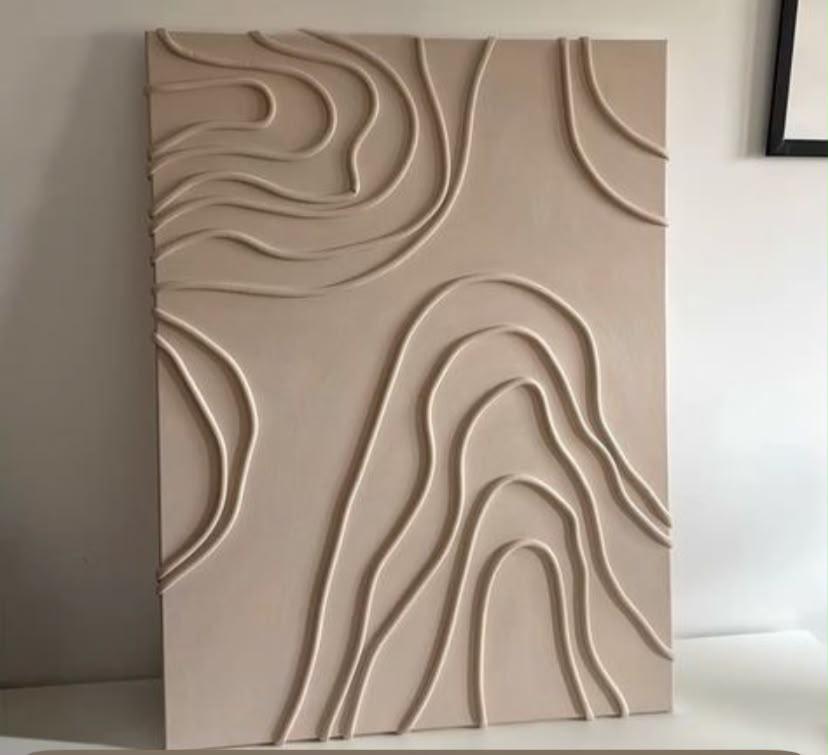 Desert Flow – Minimalist Textured Wall Art