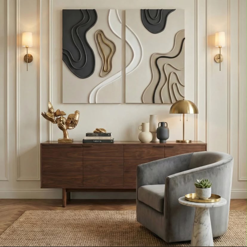Dual Flow - Wall Art